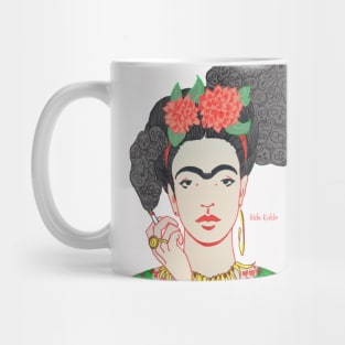 FRIDA KAHLO Mexican Feminist portrait painting Mug